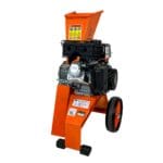 Petrol wood chipper garden shredder front