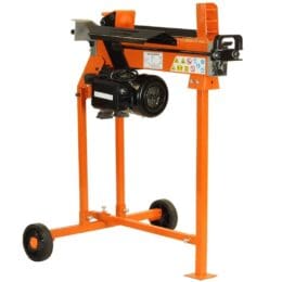 5-Ton Electric Log Splitter with Work Bench guard and stand, FM8T-TC