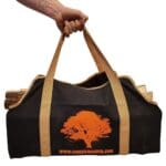 Heavy Duty Canvas Log Carrier Firewood Bag, Forest Master Bag, FM-CVB