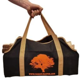 Heavy Duty Canvas Log Carrier Firewood Bag, Forest Master Bag, FM-CVB