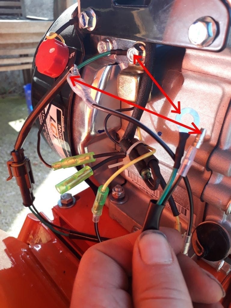 6.5 wood chipper, wiring, engine wire