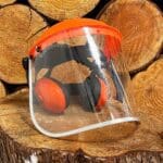 ear defenders and visor