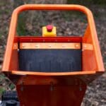 intake hopper flap wood chipper