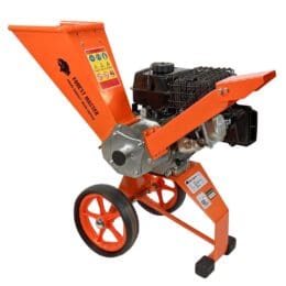 wood chipper, petrol engine, compact design, 6hp
