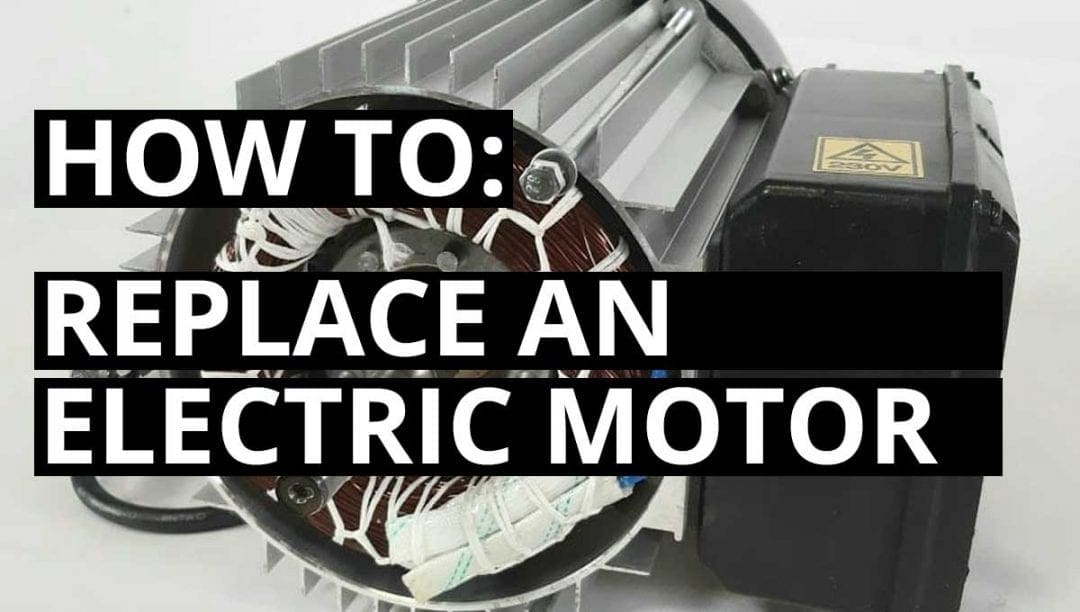how to replace electric motor, electric log splitter