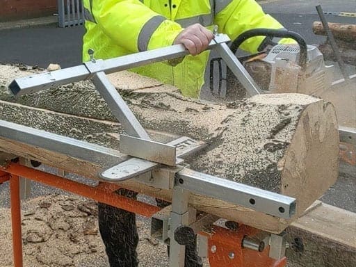 sawmill milling slab