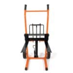 separated forks on pallet truck