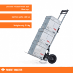 compact foldable hand truck, 160kg load capacity
