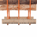 Bulk log sawhorse, multi log holder