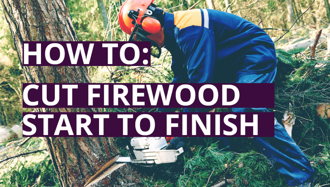 Cutting Firewood Banner