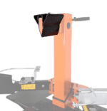 Obtuse blade attachment for vertical log splitters