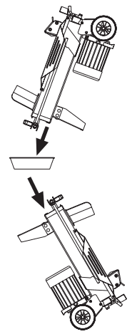 replacing hydraulic oil log splitter